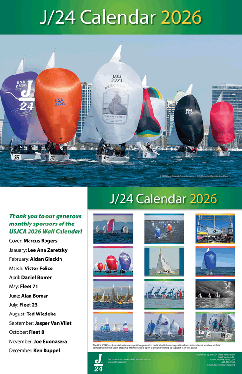 2026 J/24 Calendar