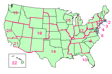 J/24 USA Map